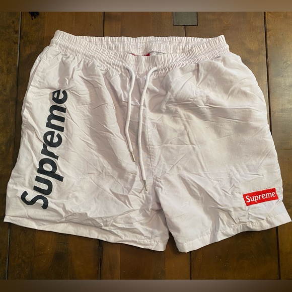 Supreme Pants - Supreme White Board Shorts Size 2x